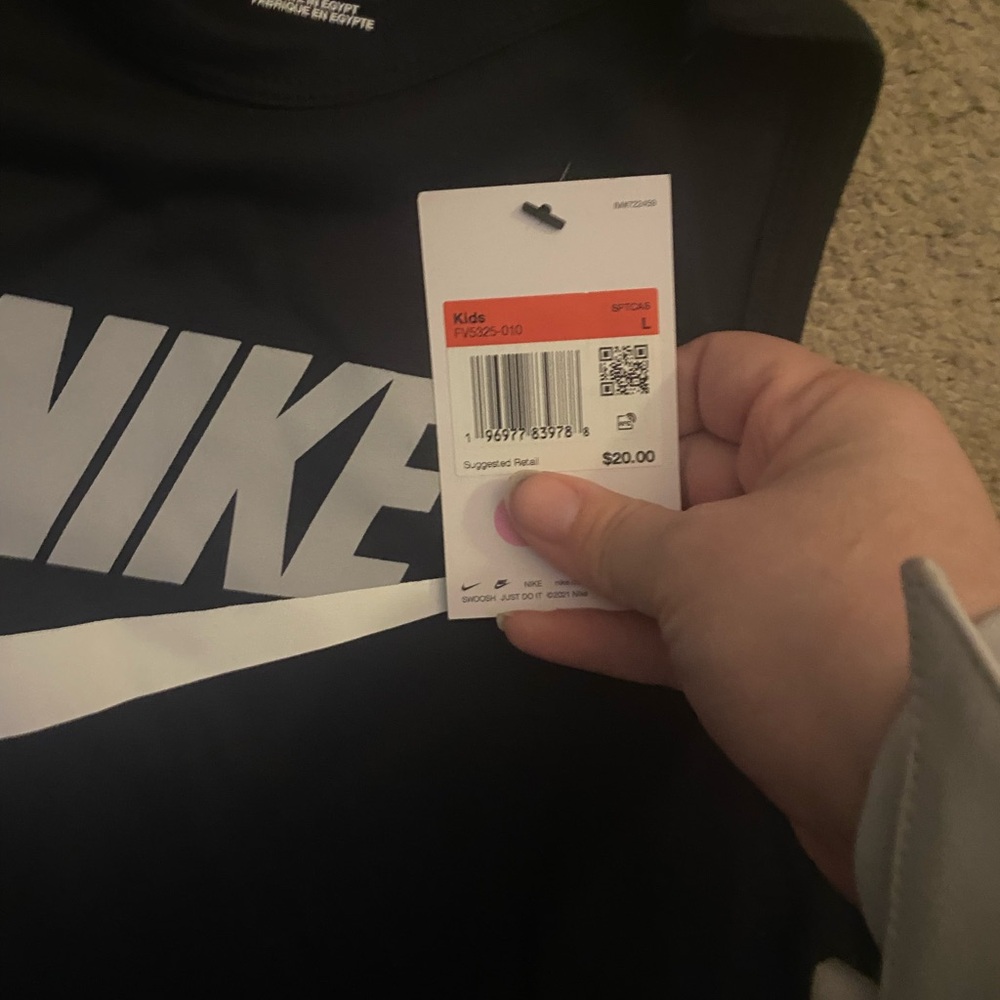 Black kids nike tank